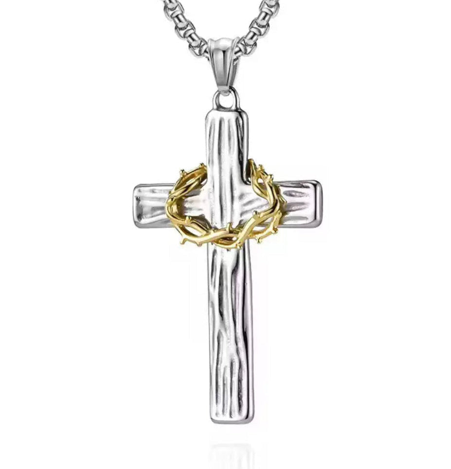 Thorns Cross Necklace