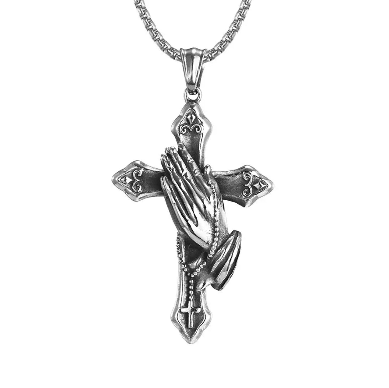 Rosary Cross Necklace