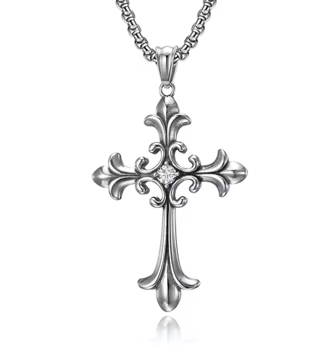 Gem Cross Necklace
