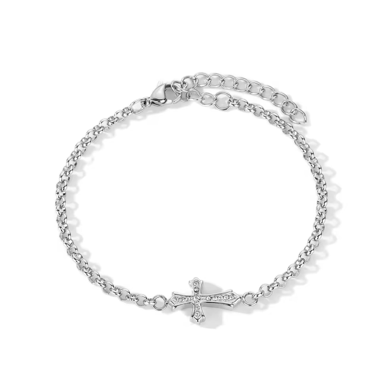 Gem Cross Bracelet