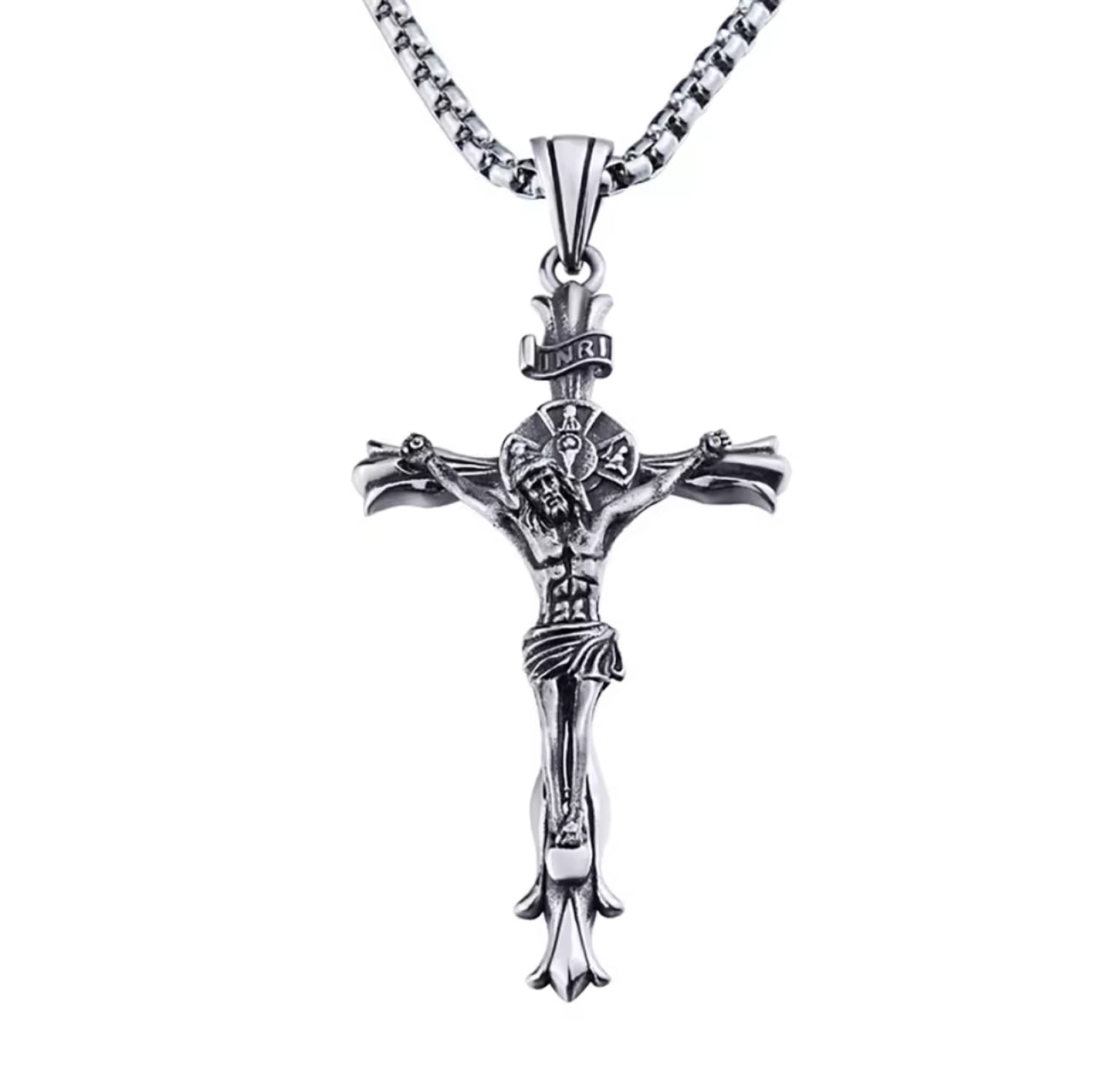 Silver Jesus Nekclace