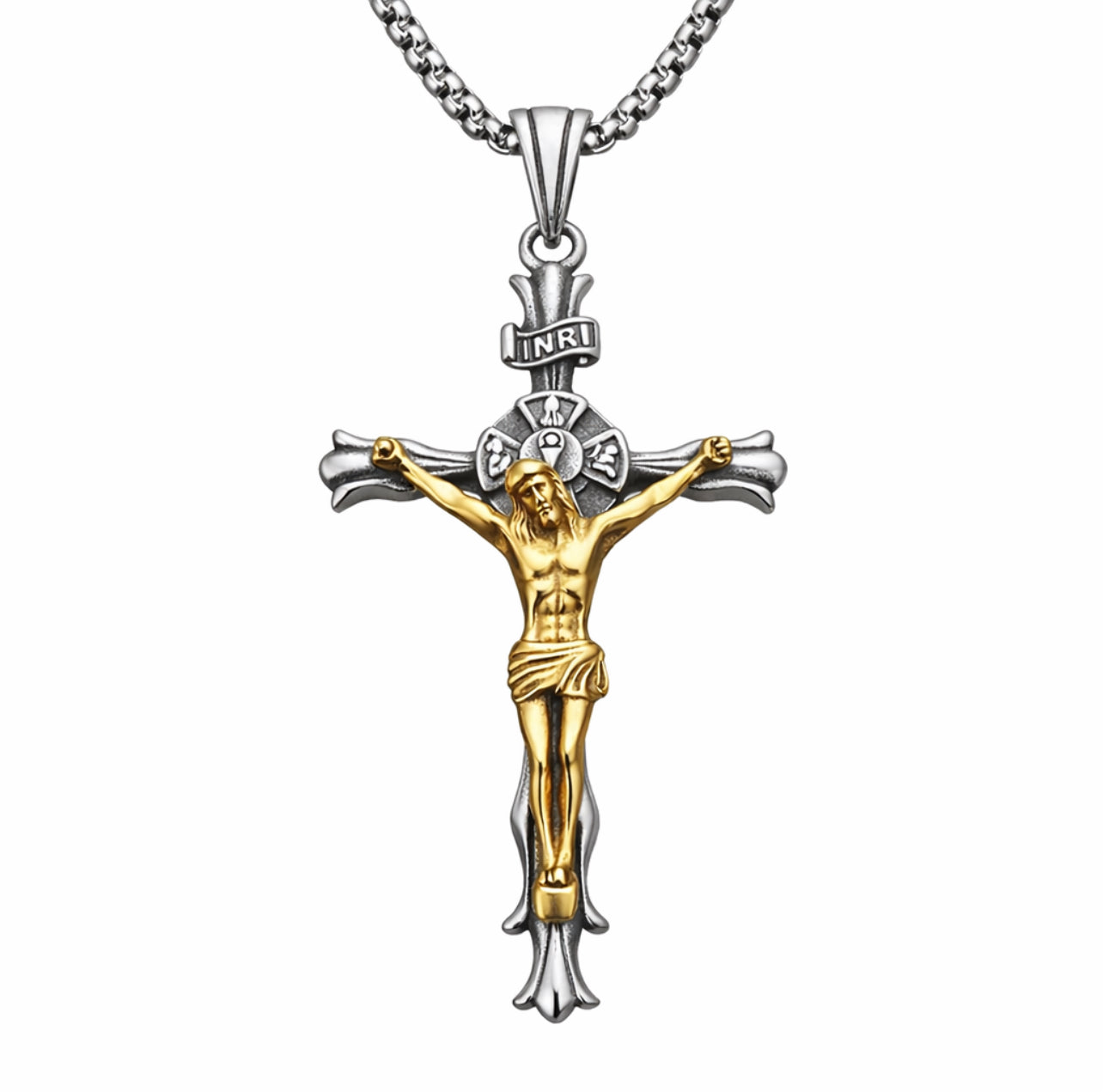 Gold Jesus Necklace